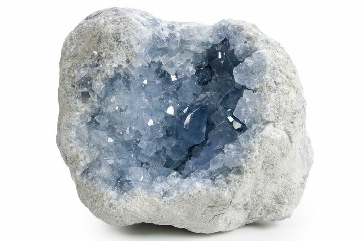 Sparkling Celestine (Celestite) Geode - Madagascar #358949